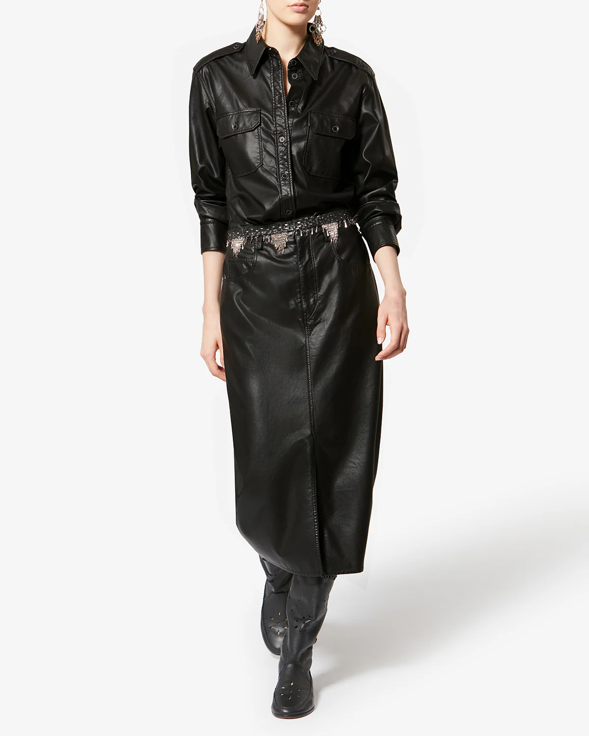 CHEMISE NOEE FAÇON CUIR - Image 4