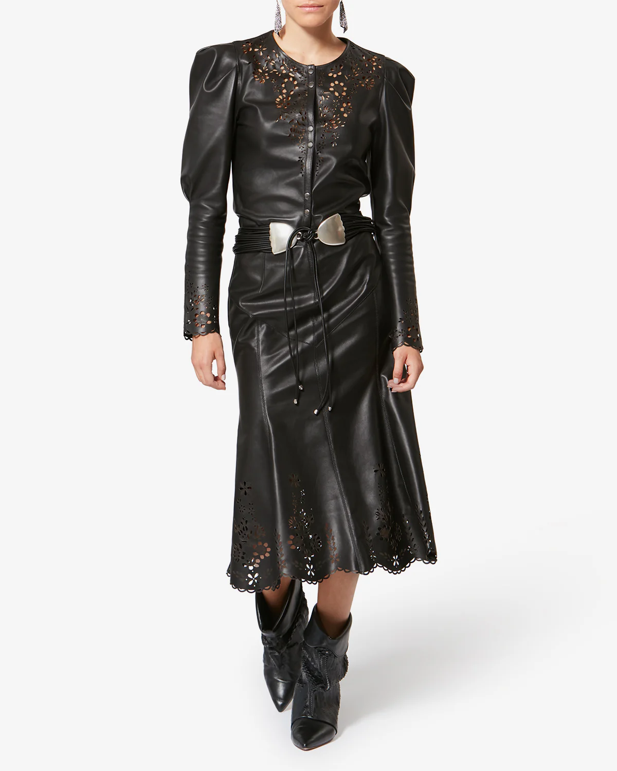 JUPE NISIA EN CUIR - Image 4